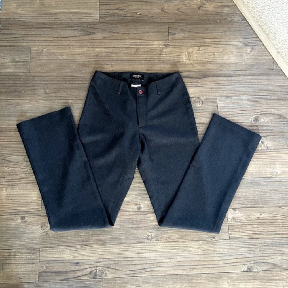 [Guess] EUC Black Straight Leg Pants - Size 24